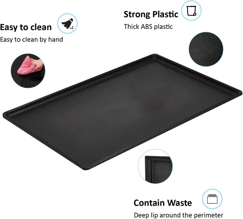 Holywarm Replacement Tray for Dog Crate Pans Large 24 Inch Plastic Bottom Pan for Pet Kennel Crate Liner Trays (24 inch) - Image 2